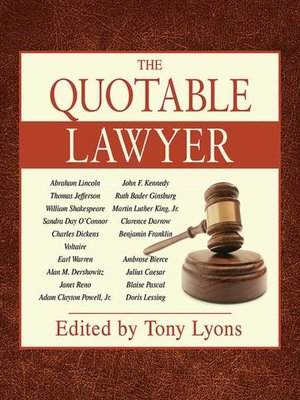 cover image of The Quotable Lawyer